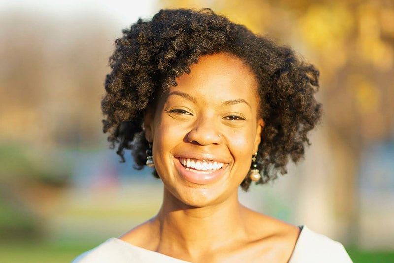 Rhiana Gunn-Wright smiling