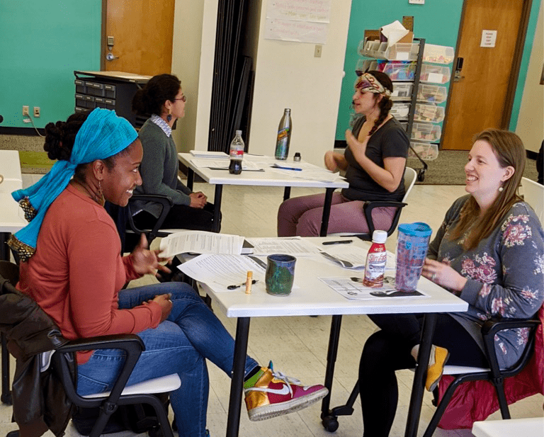 TYL4Grads_3_pic-wide Students discussing their life design in small groups
