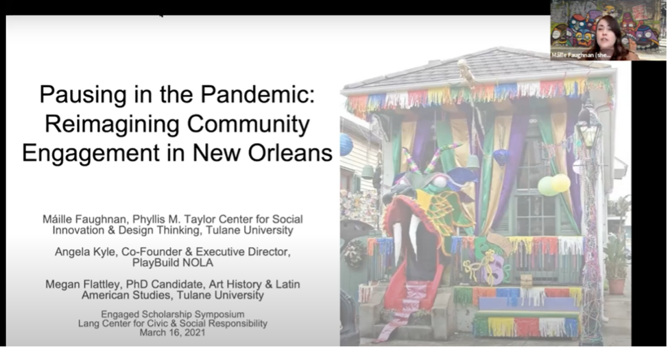 Taylor Team Presents Community-Engaged Research Project at Engaged Scholarship Symposium