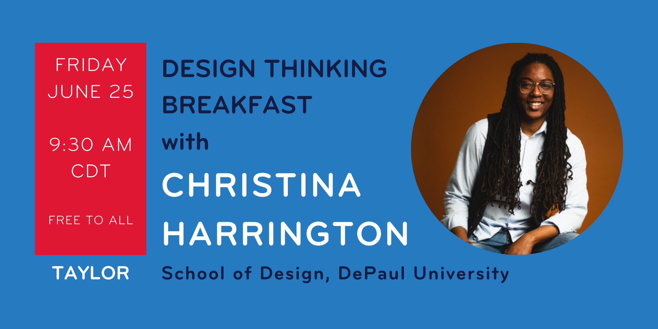 June Design Thinking Breakfast with Christina Harrington