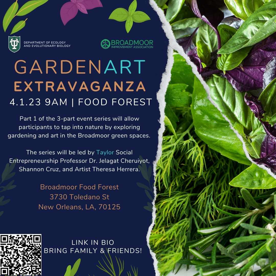 Event flyer for Garden Art Extravaganza